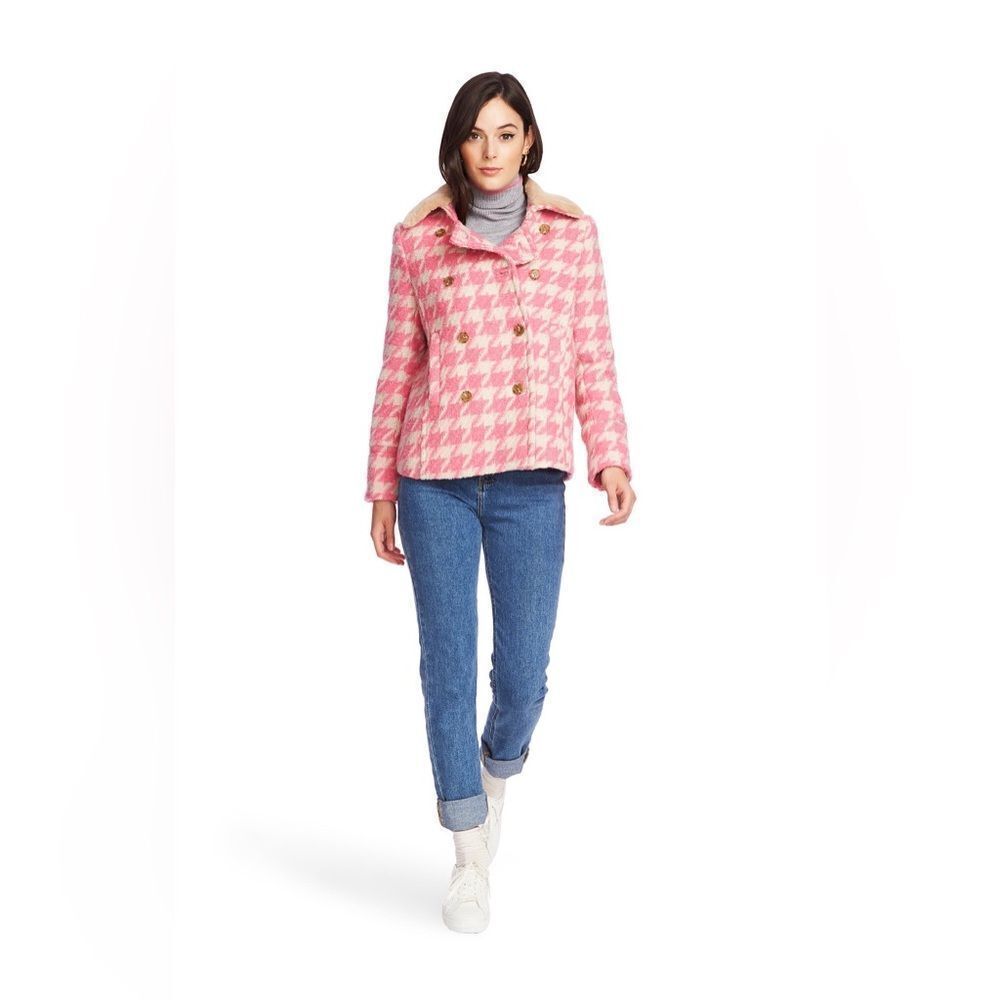 Court & Rowe Houndstooth Peacoat beautiful condition new with tags